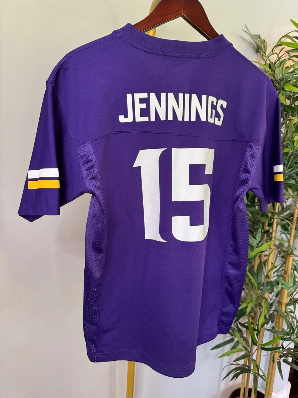 Minnesota Vikings #15 Jennings Purple Football Jersey